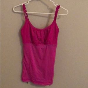 Hot pink lululemon tank